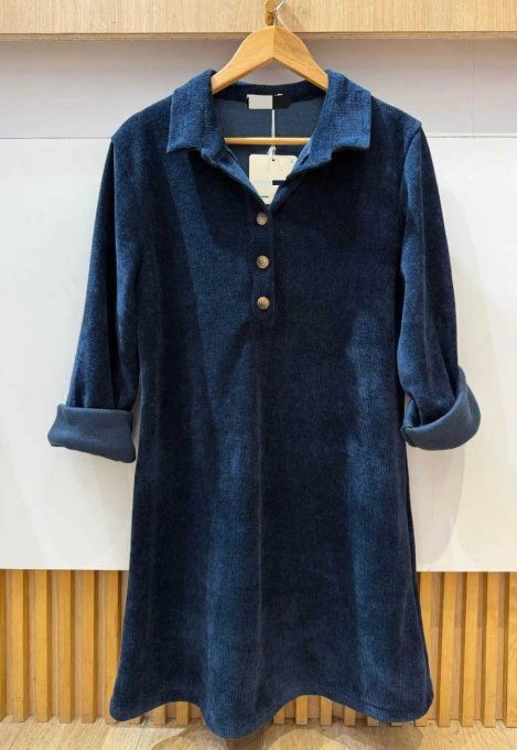 ​Robe Tunique en Velours Côté Douceur