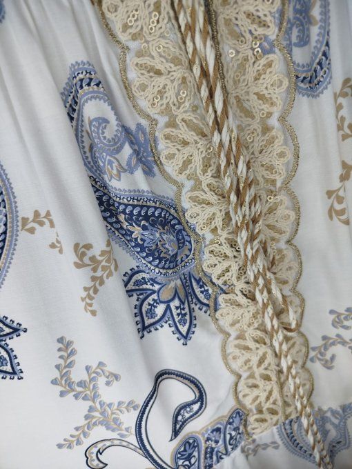 Robe bohème à motif cachemire