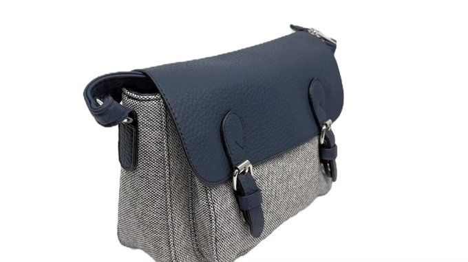 Sac Bandoulière Bi-Matière à Double Boucle