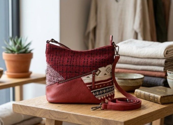 Sac Bandoulière Rouge - Collection Bohème