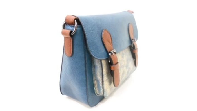 Sac Besace Bleu Pétrole