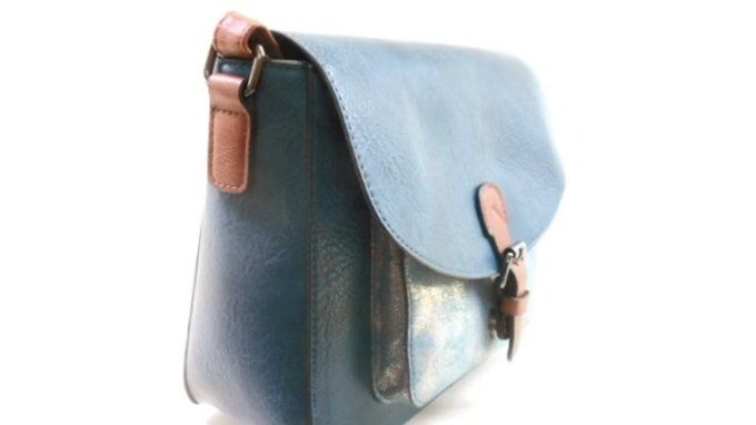 Sac Besace Bleu Pétrole