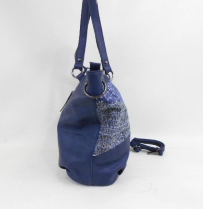 Sac Cabas Bleu - Collection Bohème  