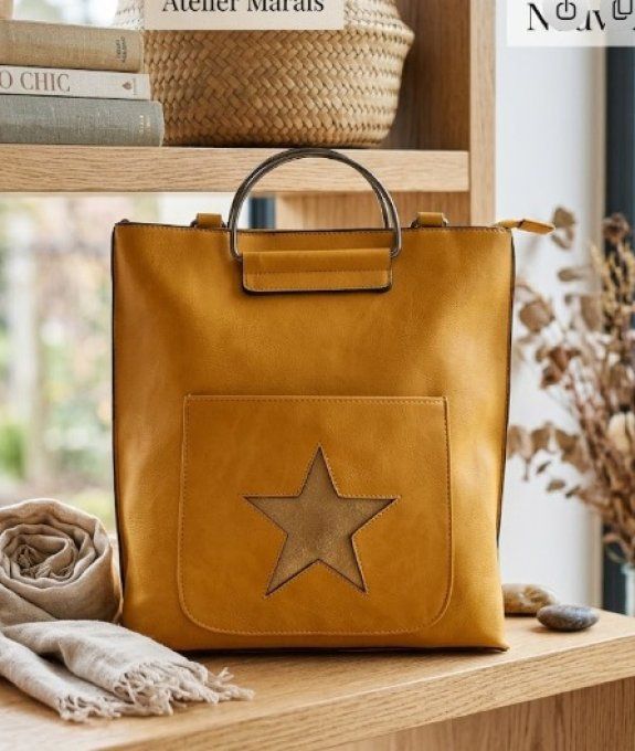 Sac Cabas Jaune Moutarde