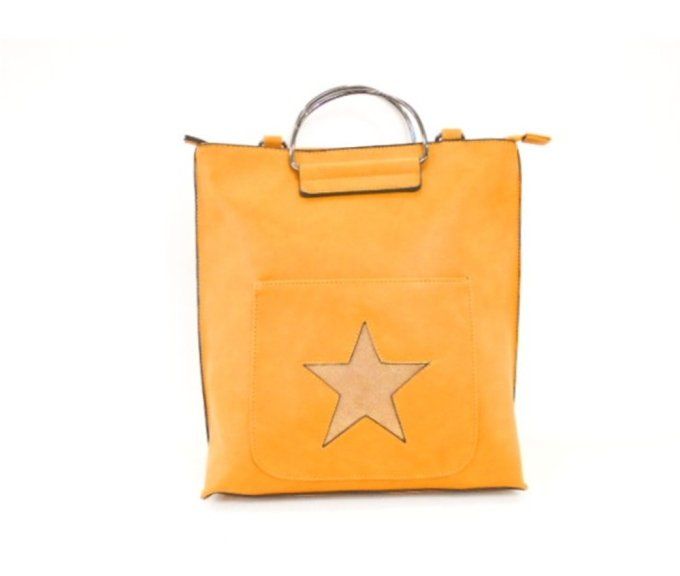 Sac Cabas Jaune Moutarde