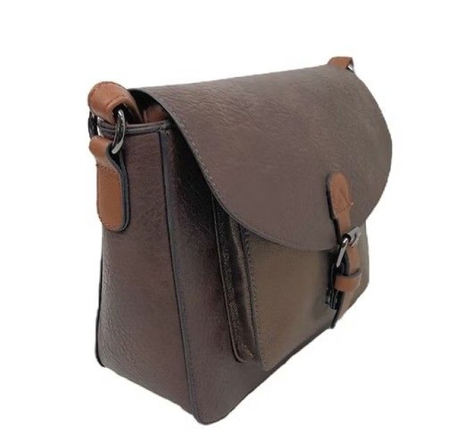 ​Sac Bandoulière Bicolore Chocolat - 