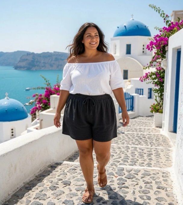 Short en Gaze de Coton