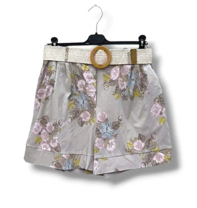 Short Fluide Imprimé Fleuri & Ceinture – Douceur d’Été