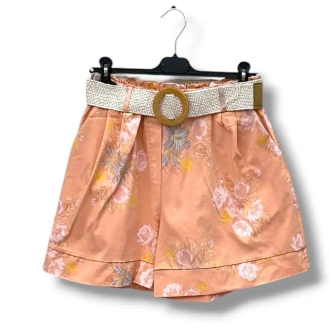Short Fluide Imprimé Fleuri & Ceinture – Douceur d’Été
