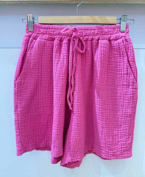 Shorts "Été Léger" en Gaze de Coton  ☀️ Petite taille
