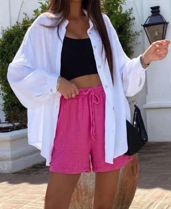 Short Gaze de Coton