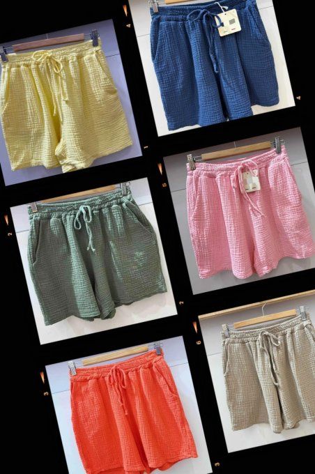 Shorts "Été Léger" en Gaze de Coton  ☀️