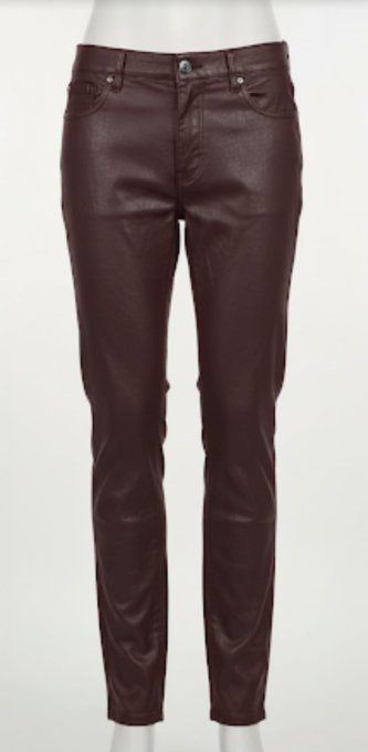​Pantalon slim en simili cuir