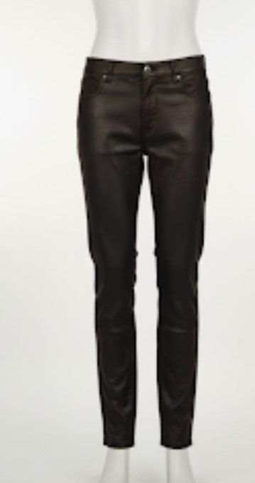 ​Pantalon slim en simili cuir