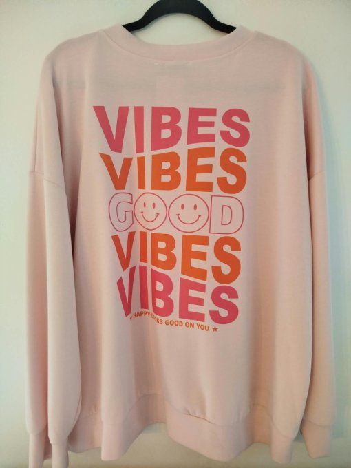Sweat Oversize "Good Vibes"