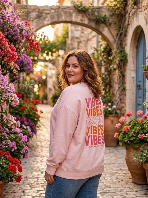 Sweat Oversize "Good Vibes"