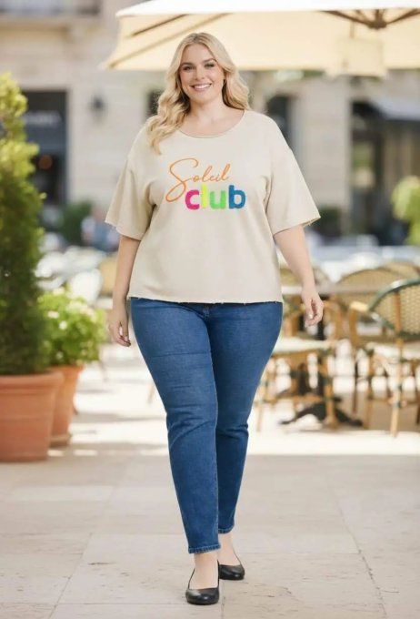 T-shirt Bord-Côte "Soleil Club"