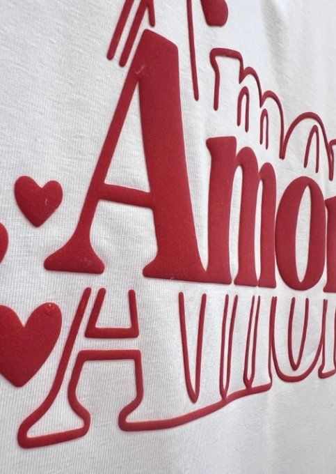 T-shirt Imprimé "Amor"