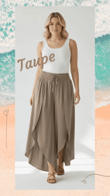 Pantalon Fluide à Coupe Tulipe  