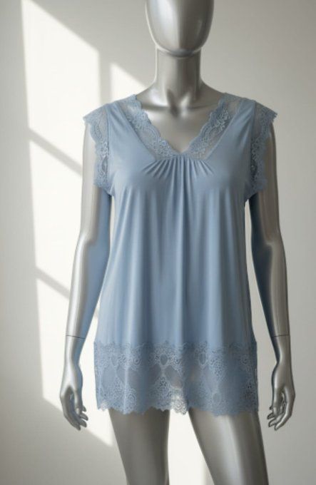 Top Fluide et Dentelle