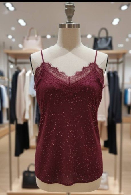 Top Caraco Dentelle Scintillant