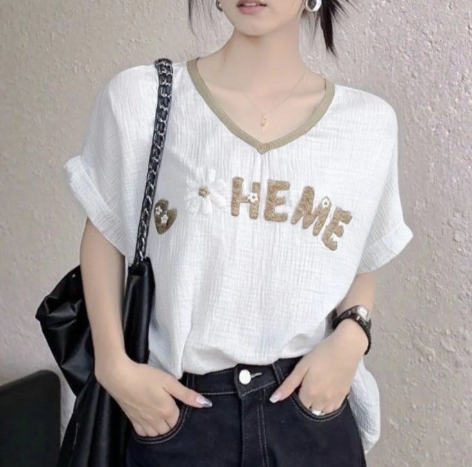 Top en Gaze de Coton Style "Bohème"