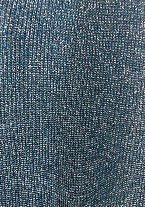 Top en Maille Brillante à Col V | Lmstyle