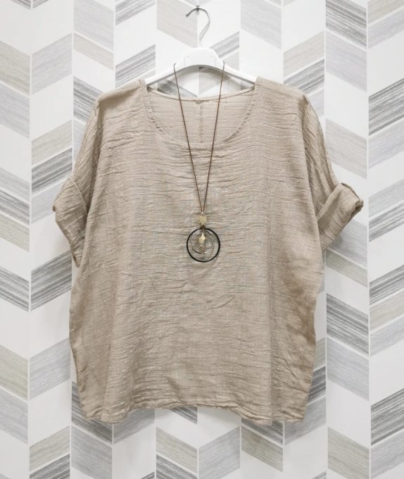 Tunique Fluide + Collier ☀️ 