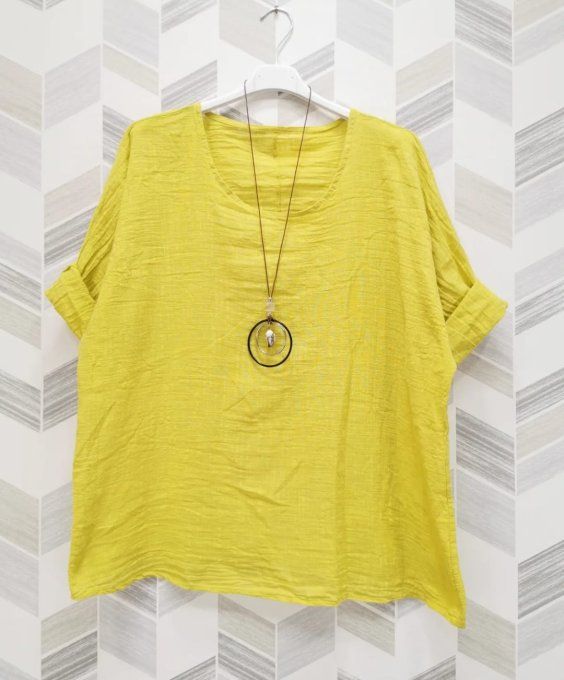 Tunique Fluide jaune