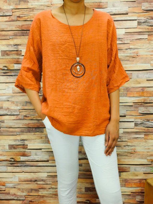 Tunique Fluide orange