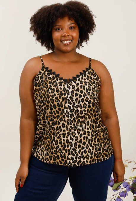 Top Caraco Imprimé Léopard