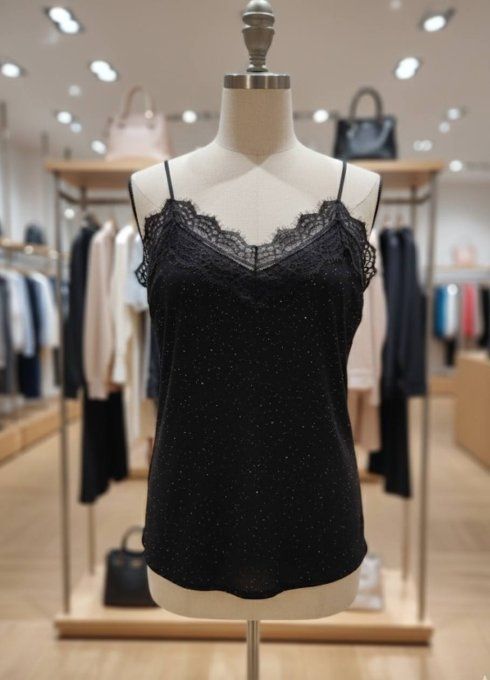Top Caraco Dentelle Scintillant
