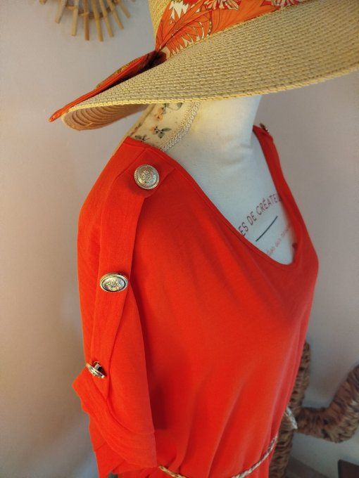 ​Robe-tunique Orange