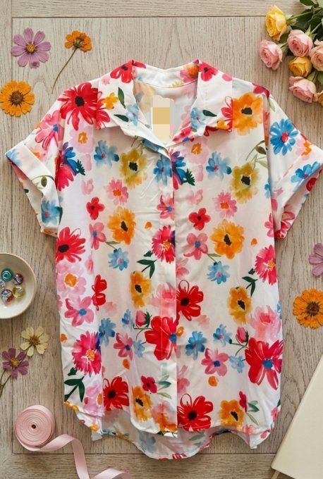 Tunique Florale Multicolore