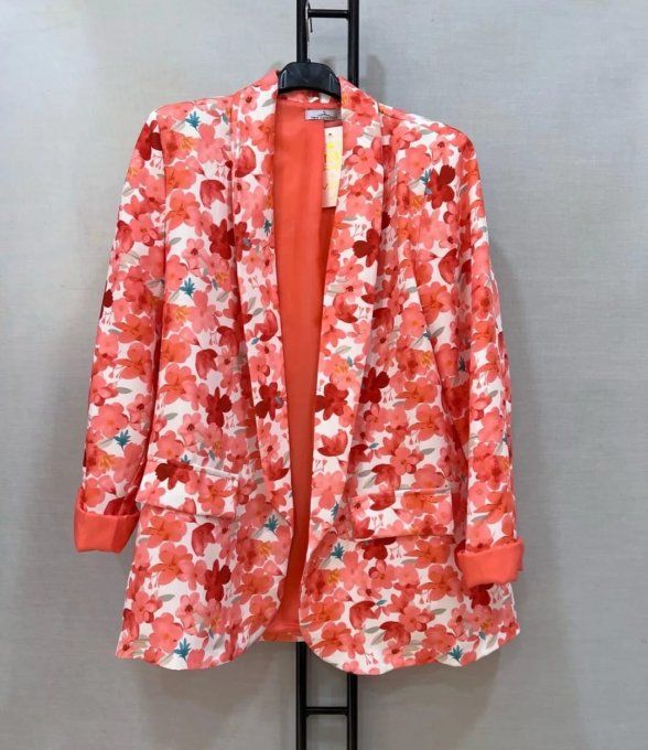 Veste Blazer Fluide fleurie