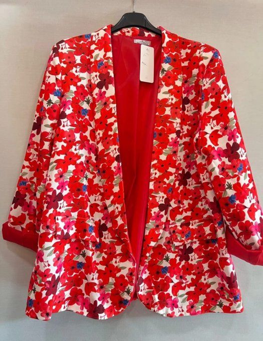 Veste Blazer Fluide fleurie