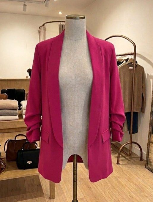 Veste blazer & Manches froncées