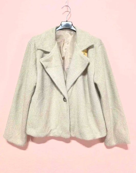 Veste courte chic beige