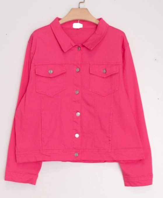 Veste en jeans Fuchsia