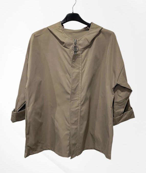 Veste Imperméable Capuche Léopard