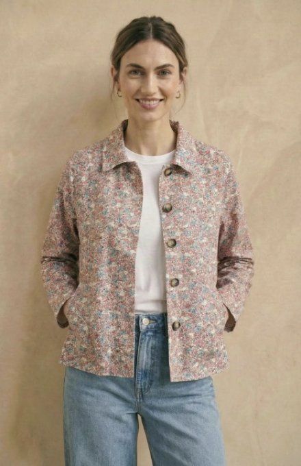 Veste "Liberty Chic" & Imprimé Floral Champêtre