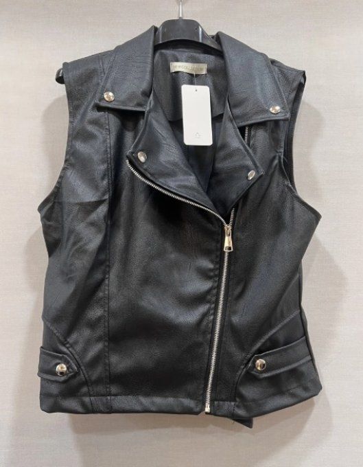 Veste Sans Manches Style Rock