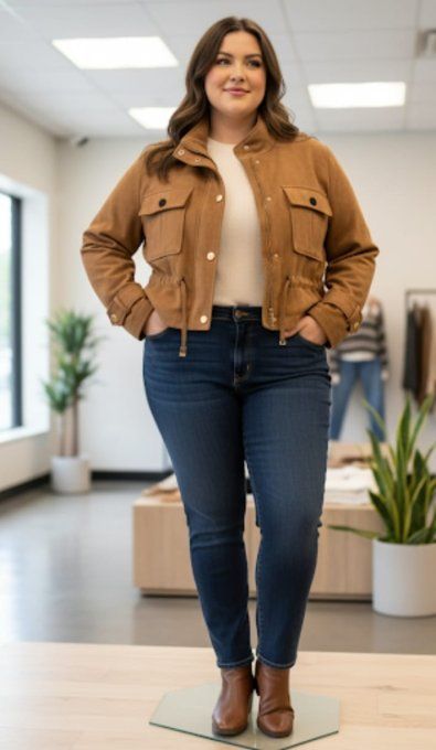 Veste Courte en Suédine ✨