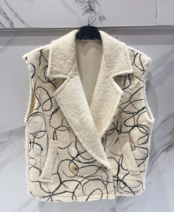 Gilet texturé, sans manches ✨