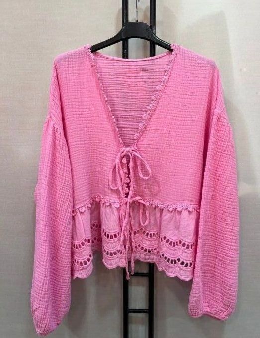 ​Tunique Gilet Gaze de Coton "Aura Bohème"